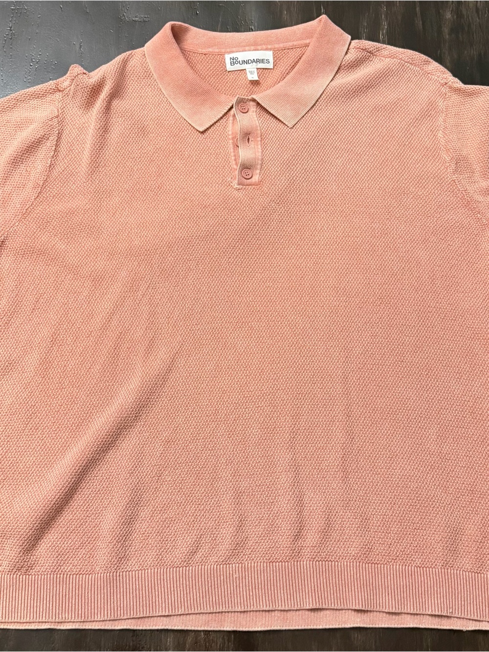 No Boundaries Men's Dusty Rose Polo